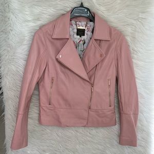 Ted Baker London - Lizia Leather Biker Jacket